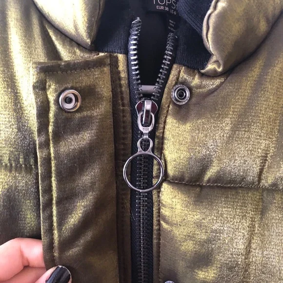 Topshop Puffer Bomber Jacket - Picture 8 of 8